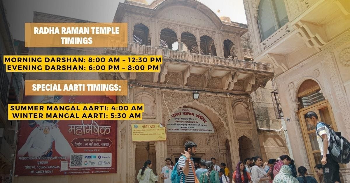 Radha Raman Temple Timings