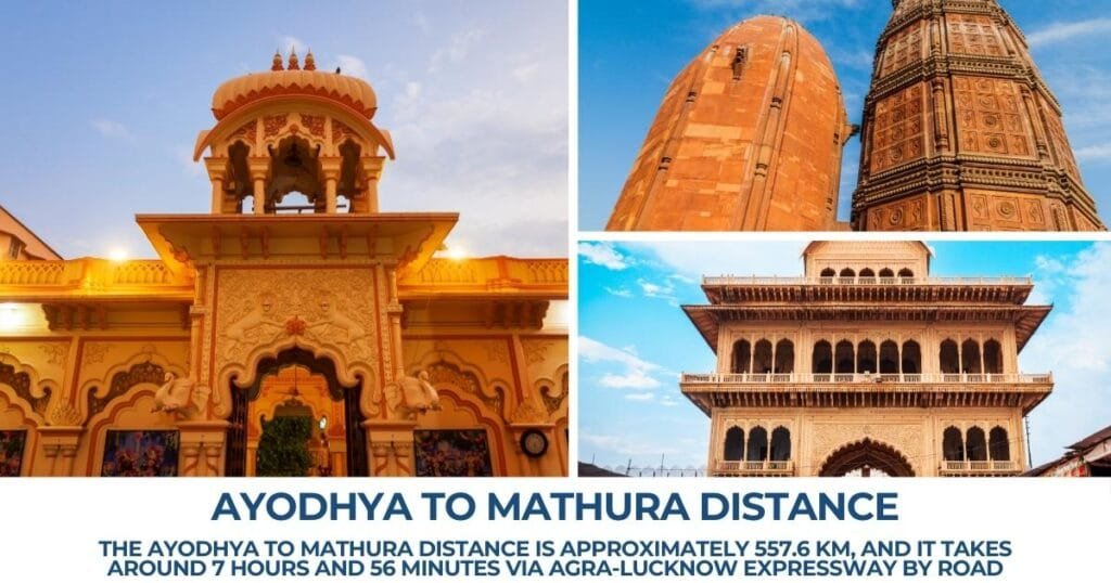 Ayodhya to Mathura Distance