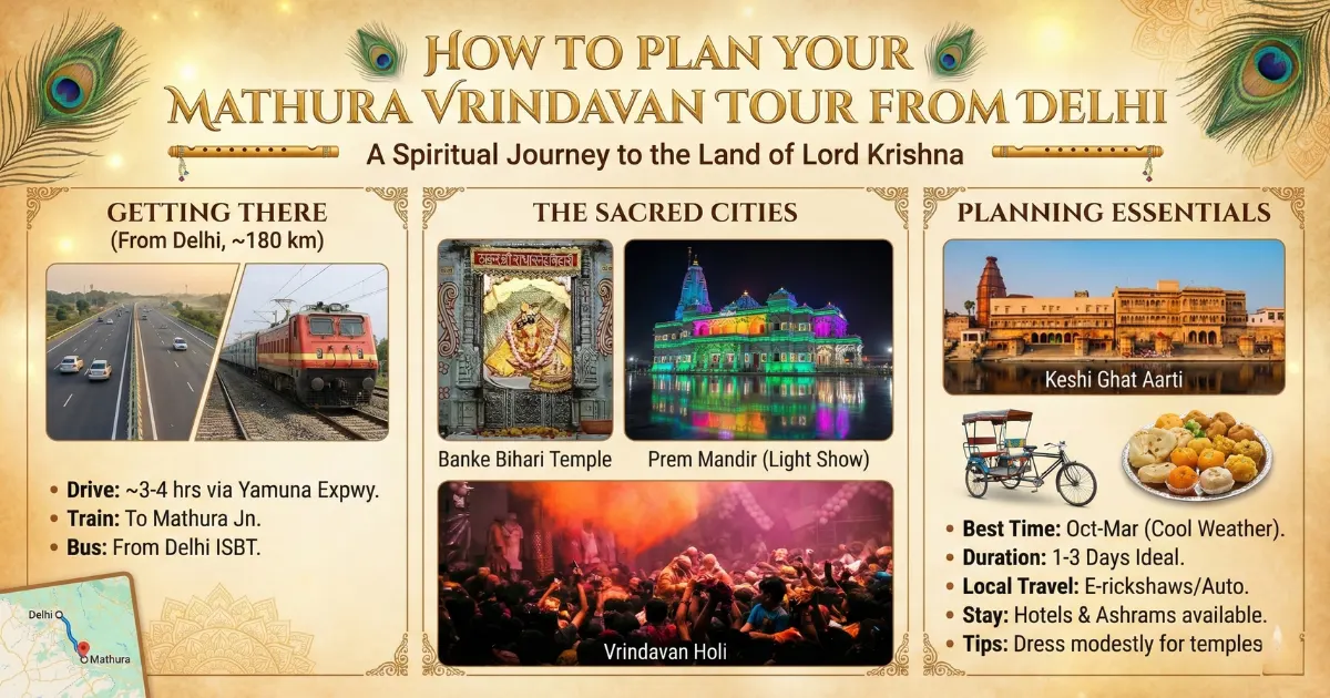 How to Plan Mathura Vrindavan Tour from Delhi