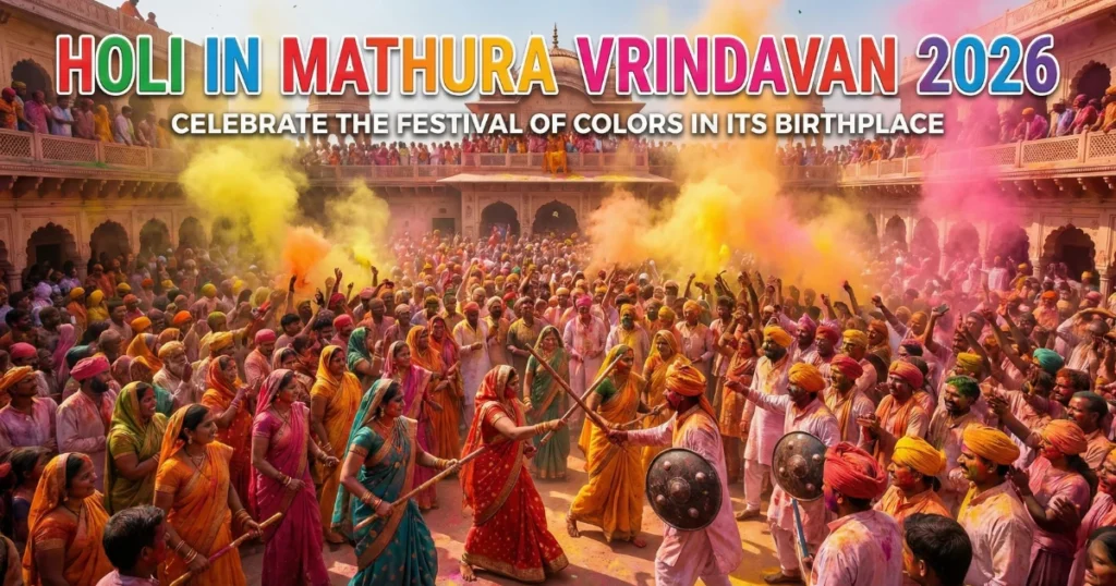 Holi in Mathura Vrindavan 2026
