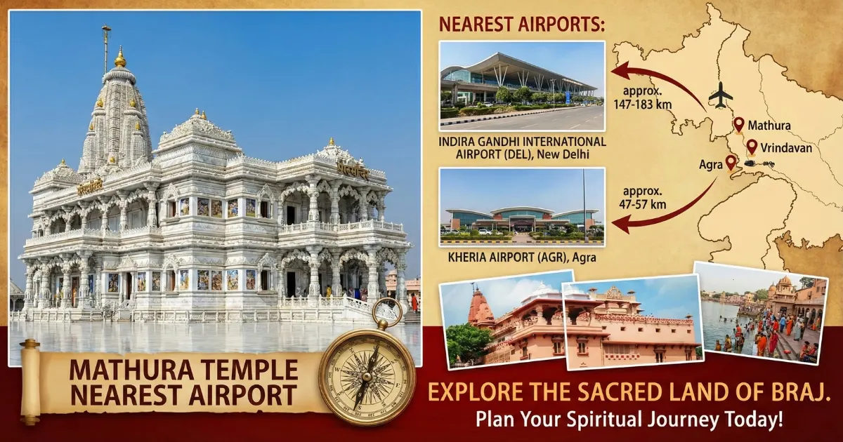 Mathura Temple Nearest Airport