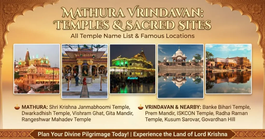 Mathura Vrindavan All Temple Name List