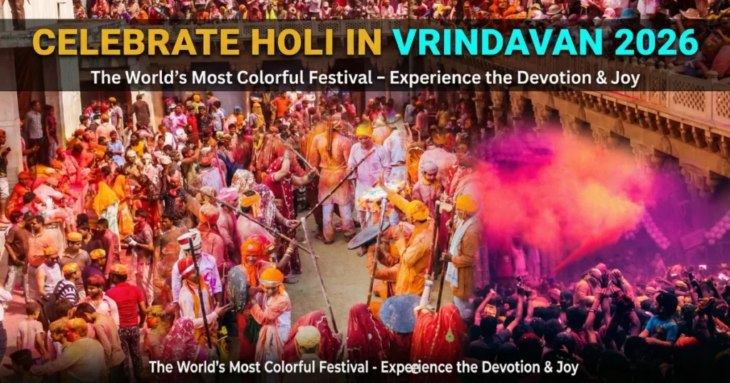 Vrindavan Holi Celebration – Phoolon Wali, Lathmar & Temple Holi Guide